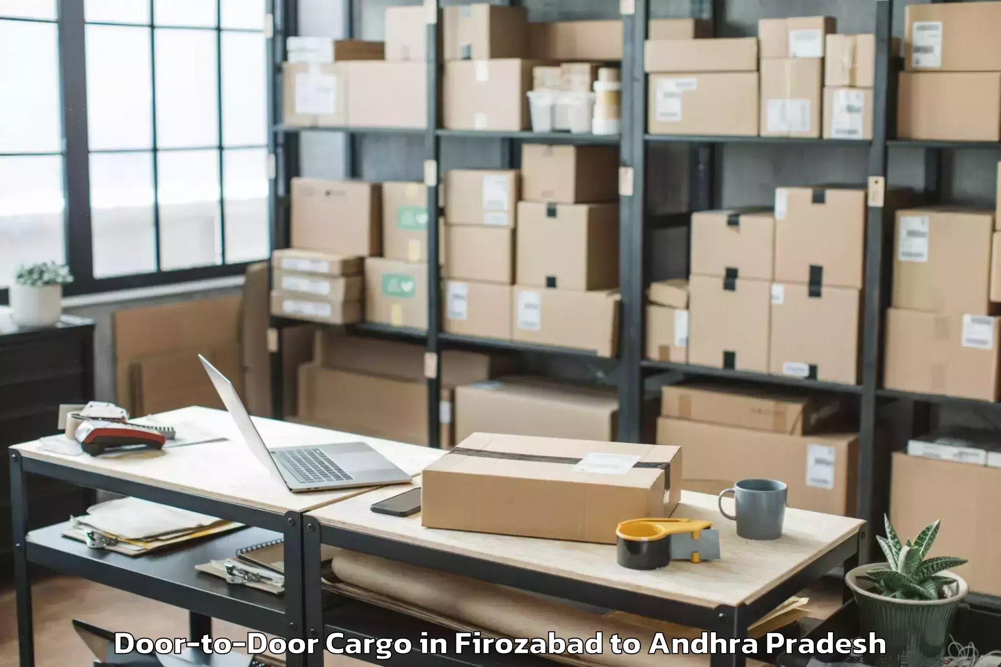 Reliable Firozabad to Karamchedu Door To Door Cargo